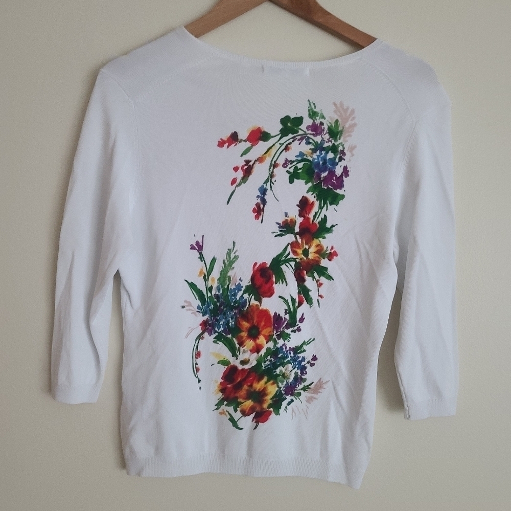 Vertigo Paris floral v neck top sz m - Picture 3 of 8
